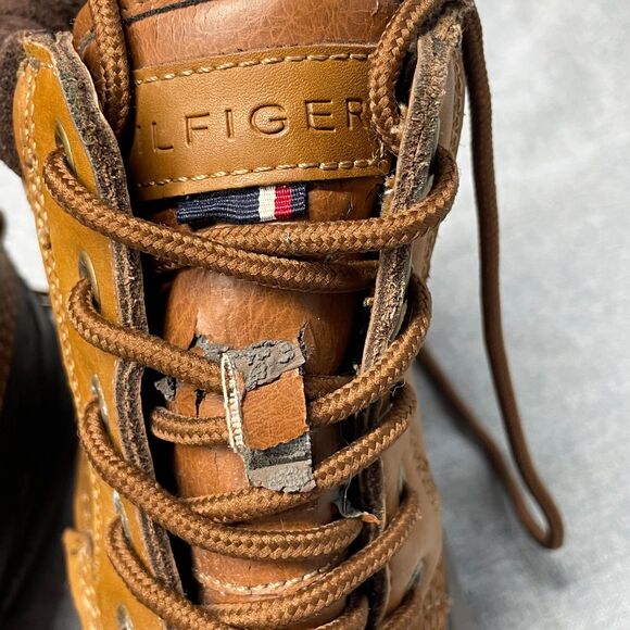 Tommy Hilfiger Charlie Duck Boots Mens Size 9 Brown Leather Waterproof Lace Up main image 11